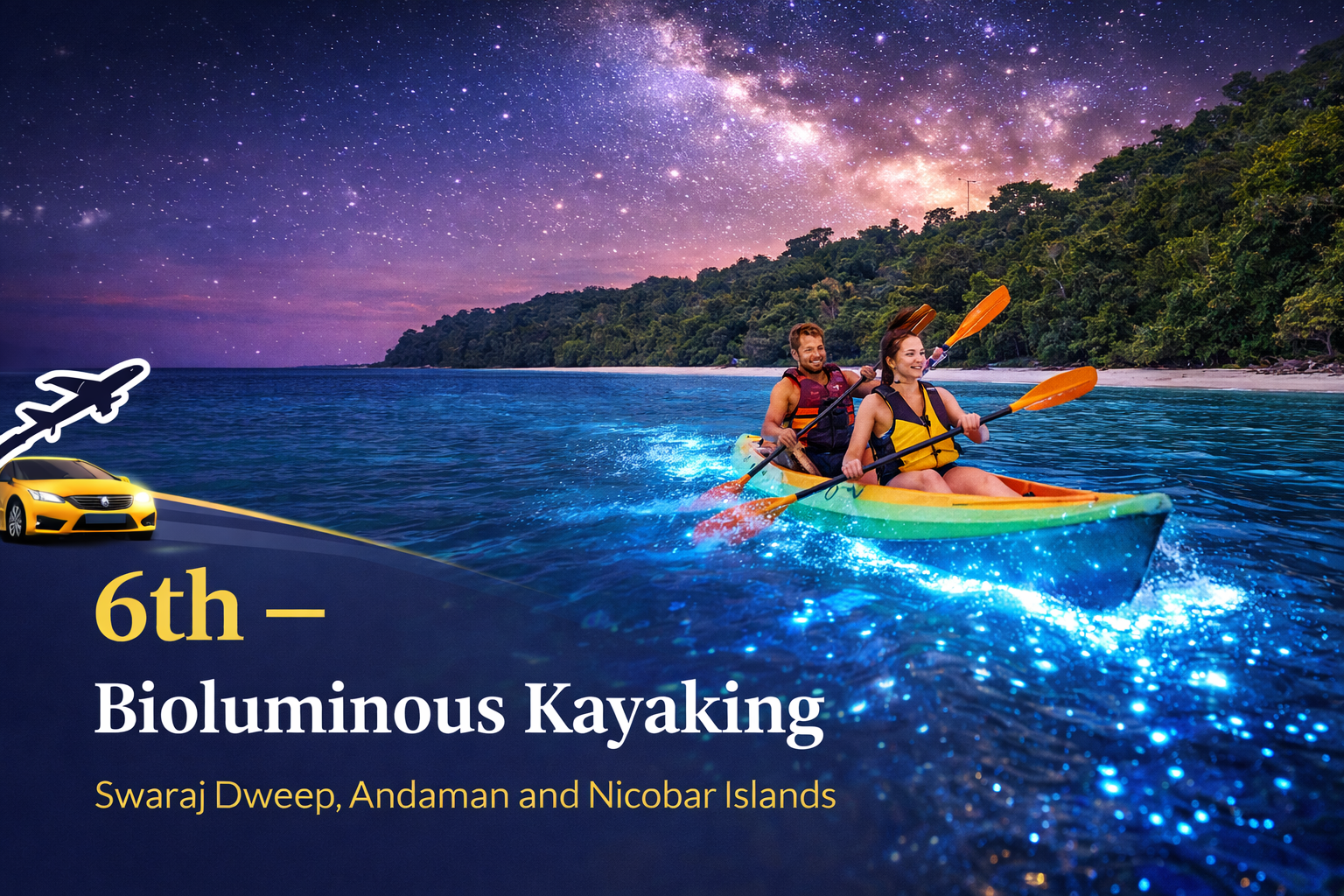 Bioluminous kayaking